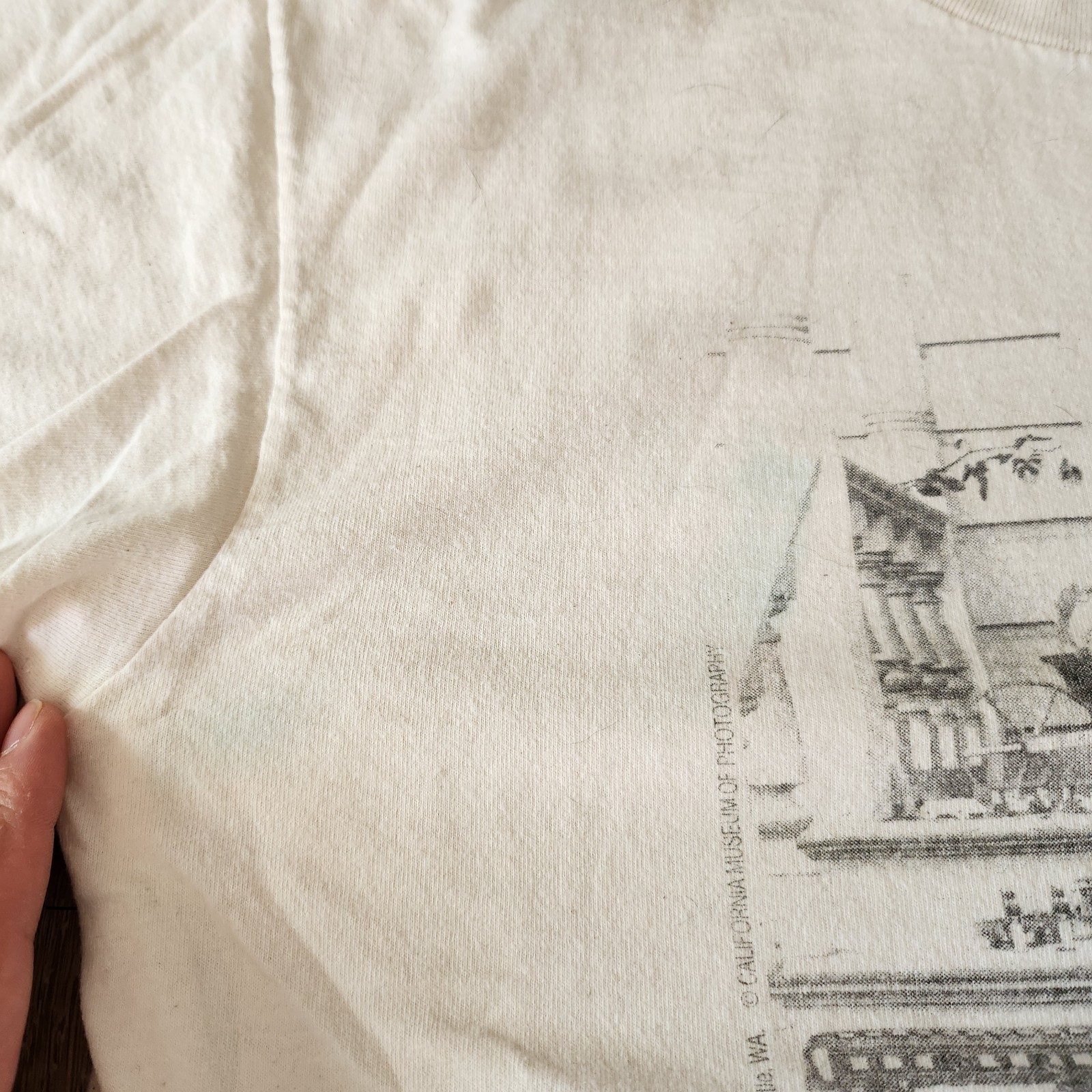 Vintage 90s So Many Toys So Little Time Tshirt Size L Cream White gallery
