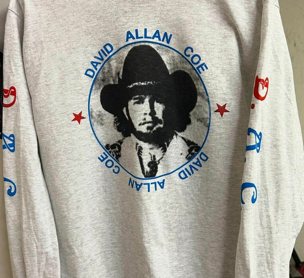 David Allan Coe VTG long sleeve gray Unisex All sizes S to 5XL 2F526 gallery
