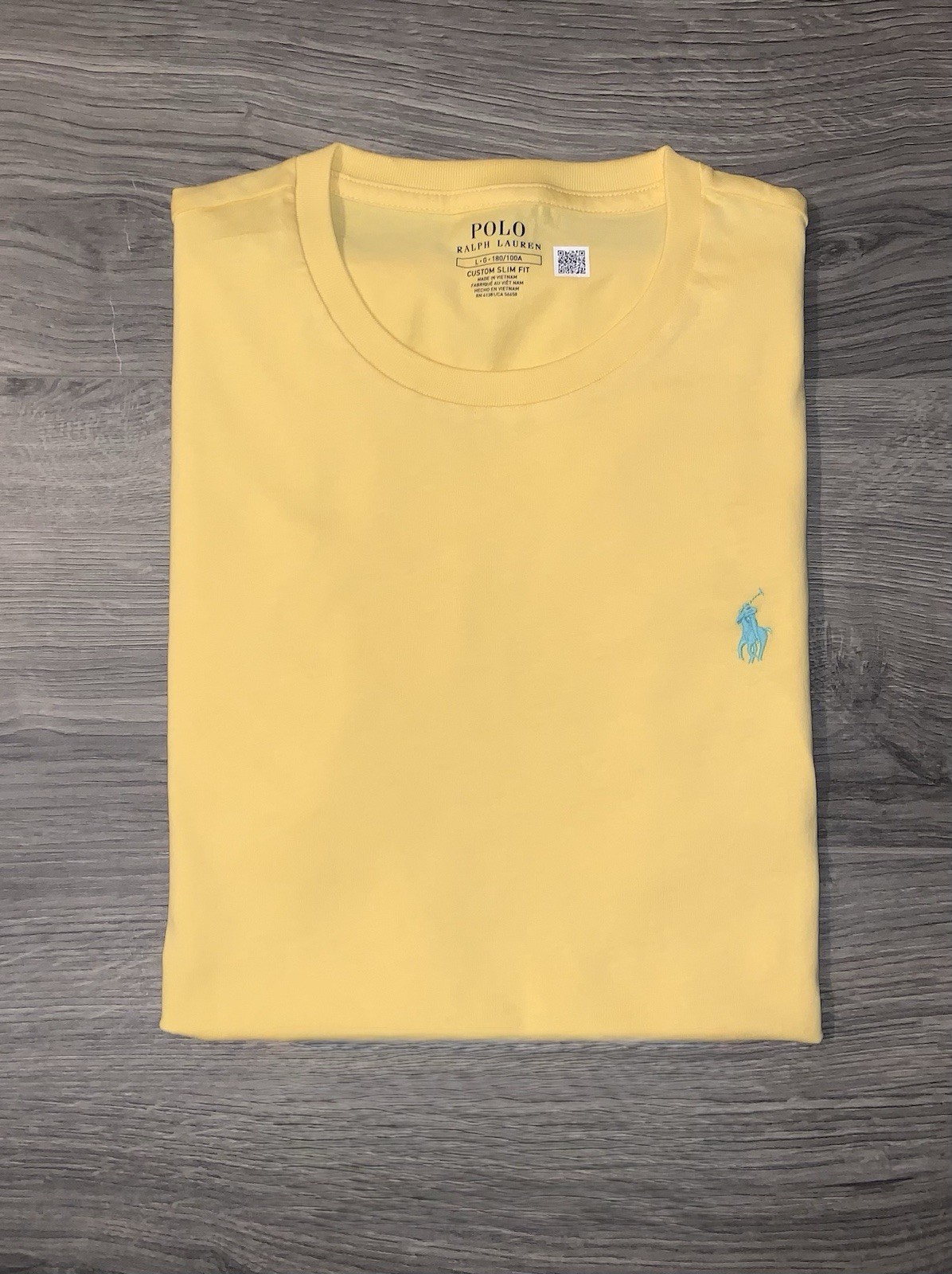 Polo Ralph Lauren T Shirt Custom Slim Fit Short Sleeve Yellow Men’s Size Medium gallery