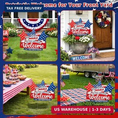 American 250th Anniversary Decorations 1776-2026 USA 250 Years Birthday Yard Sig