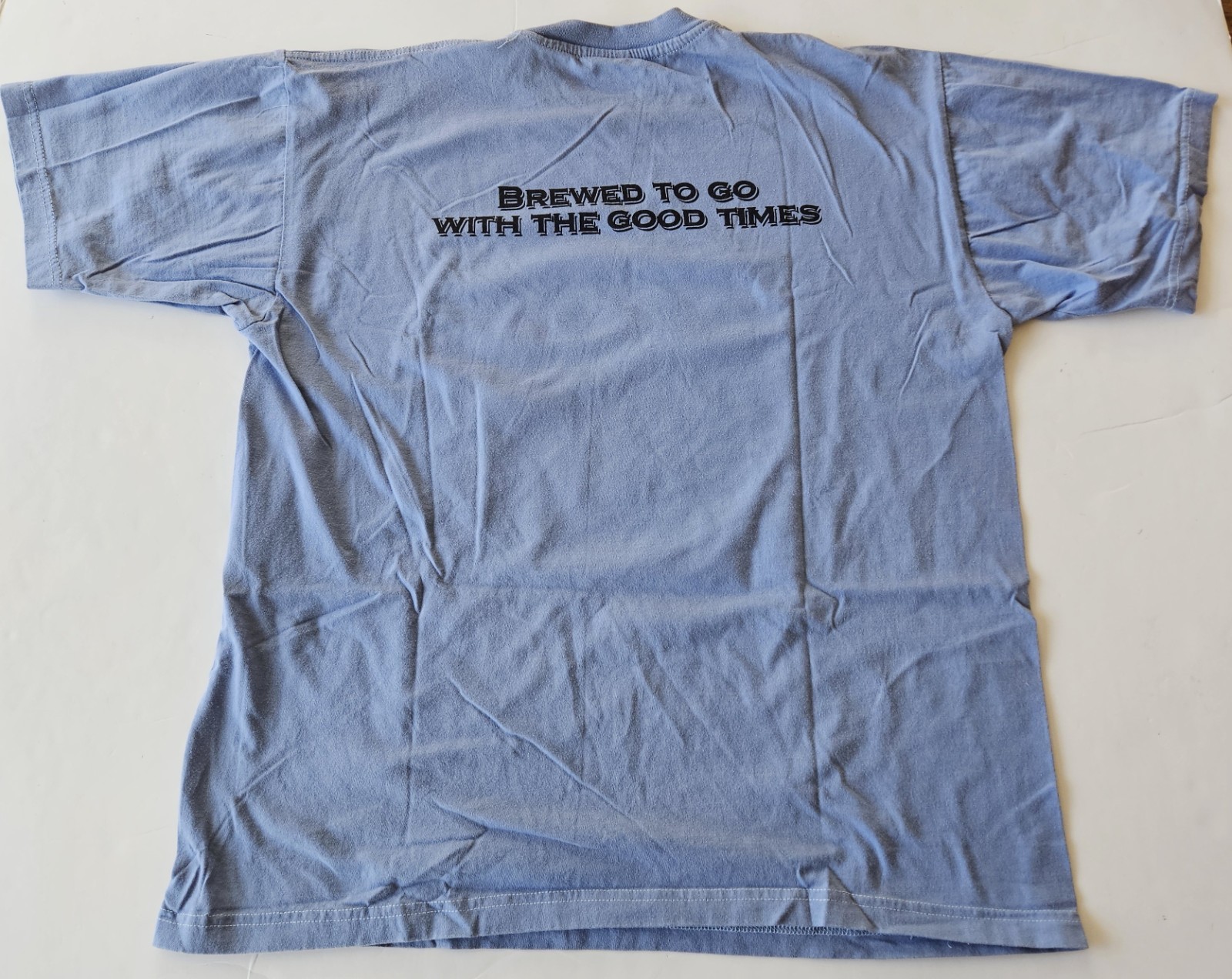 Tusker Export Brewed To Go With The Good Times T-Shirt, Blue, Size XL gallery