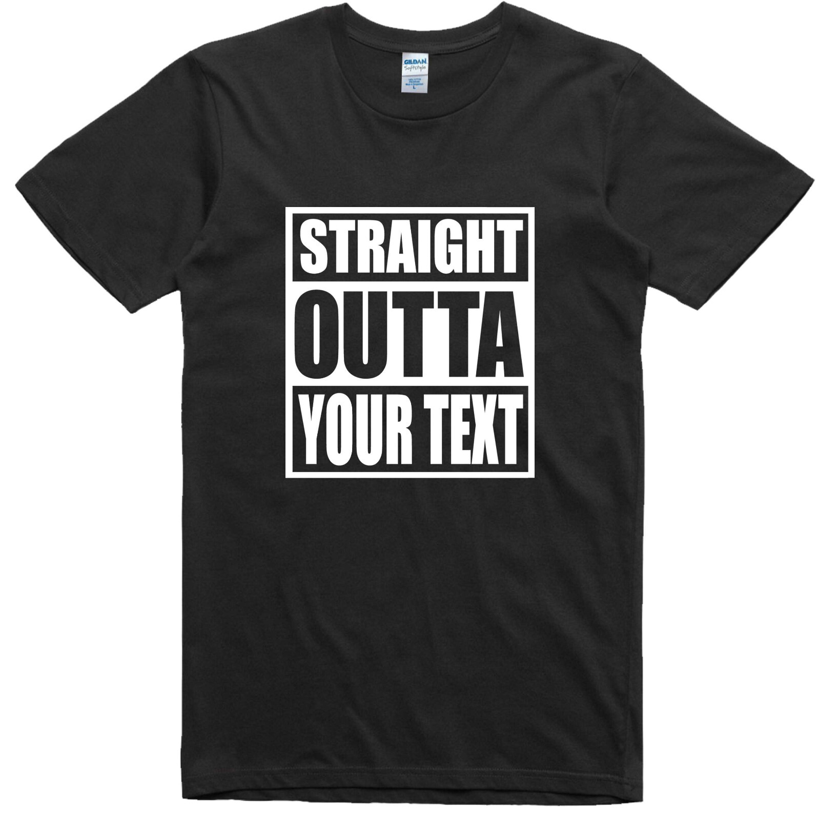 Mens Funny T Shirt Straight Outta Customized Novelty Gift Birthday Slogan Tee gallery