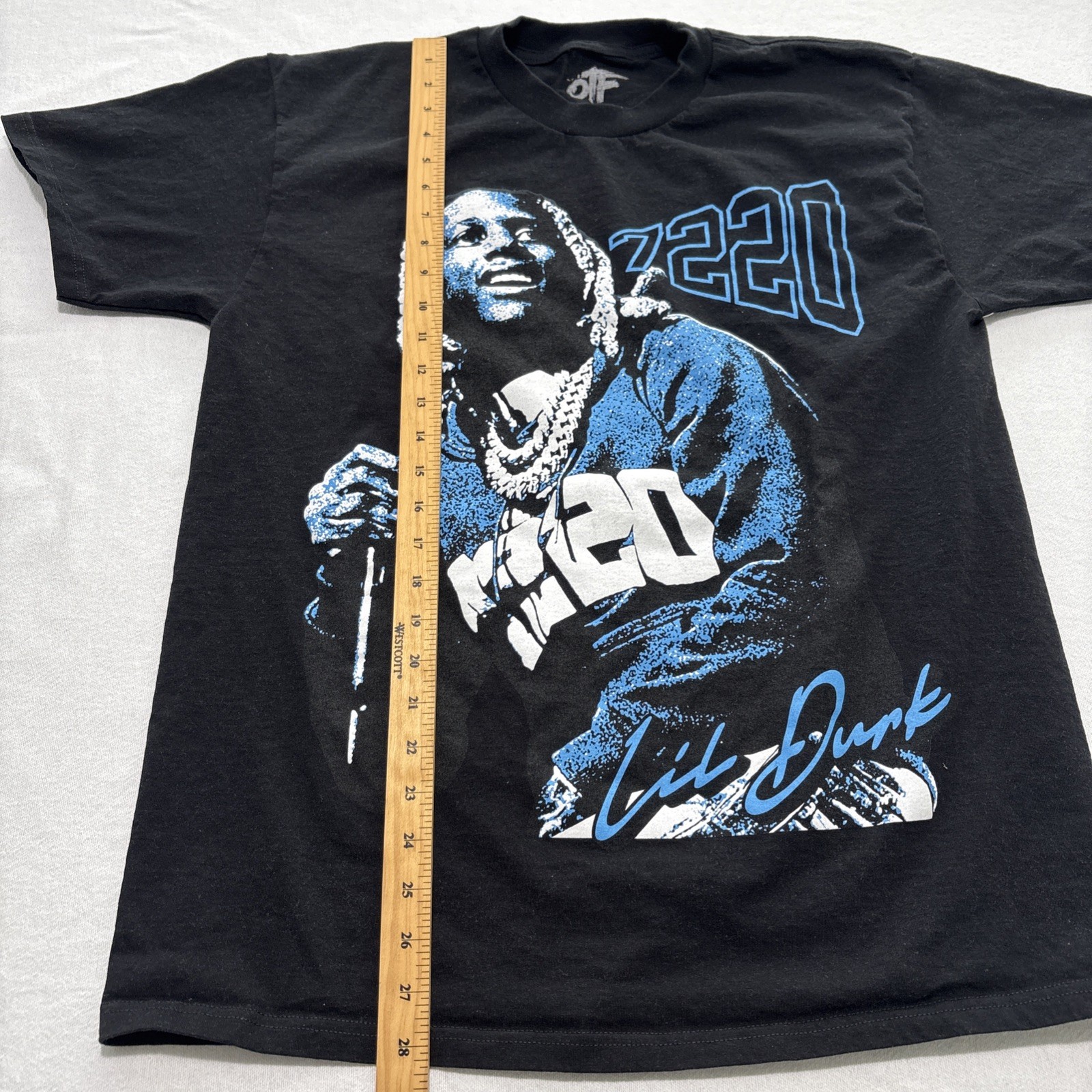 Lil Durk Only The Family OTF T Shirt Rap Black Graphic Logo Mens Large 7220 gallery