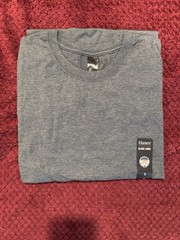 Hanes 4 Pack Men’s Black Label S/S Tee Charcoal Heather Small