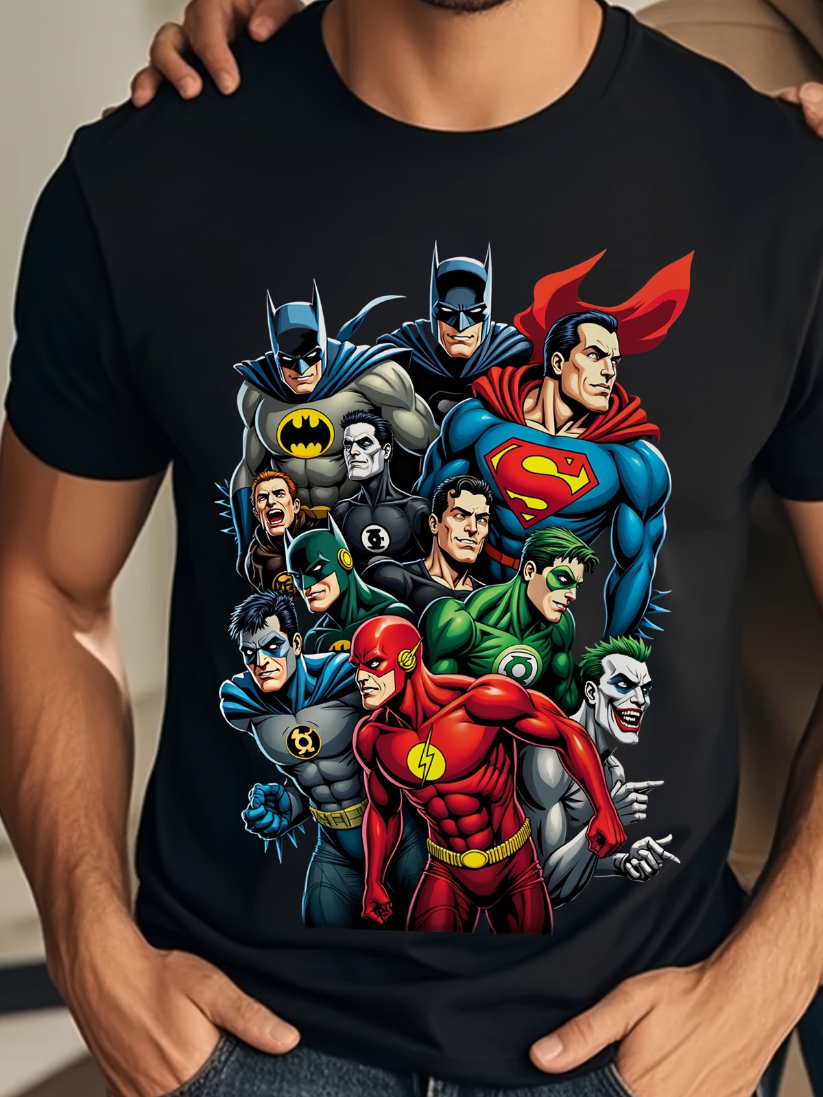 1pc Justice League Superhero Mens T-Shirt Soft And Breathable for All Seasons gallery