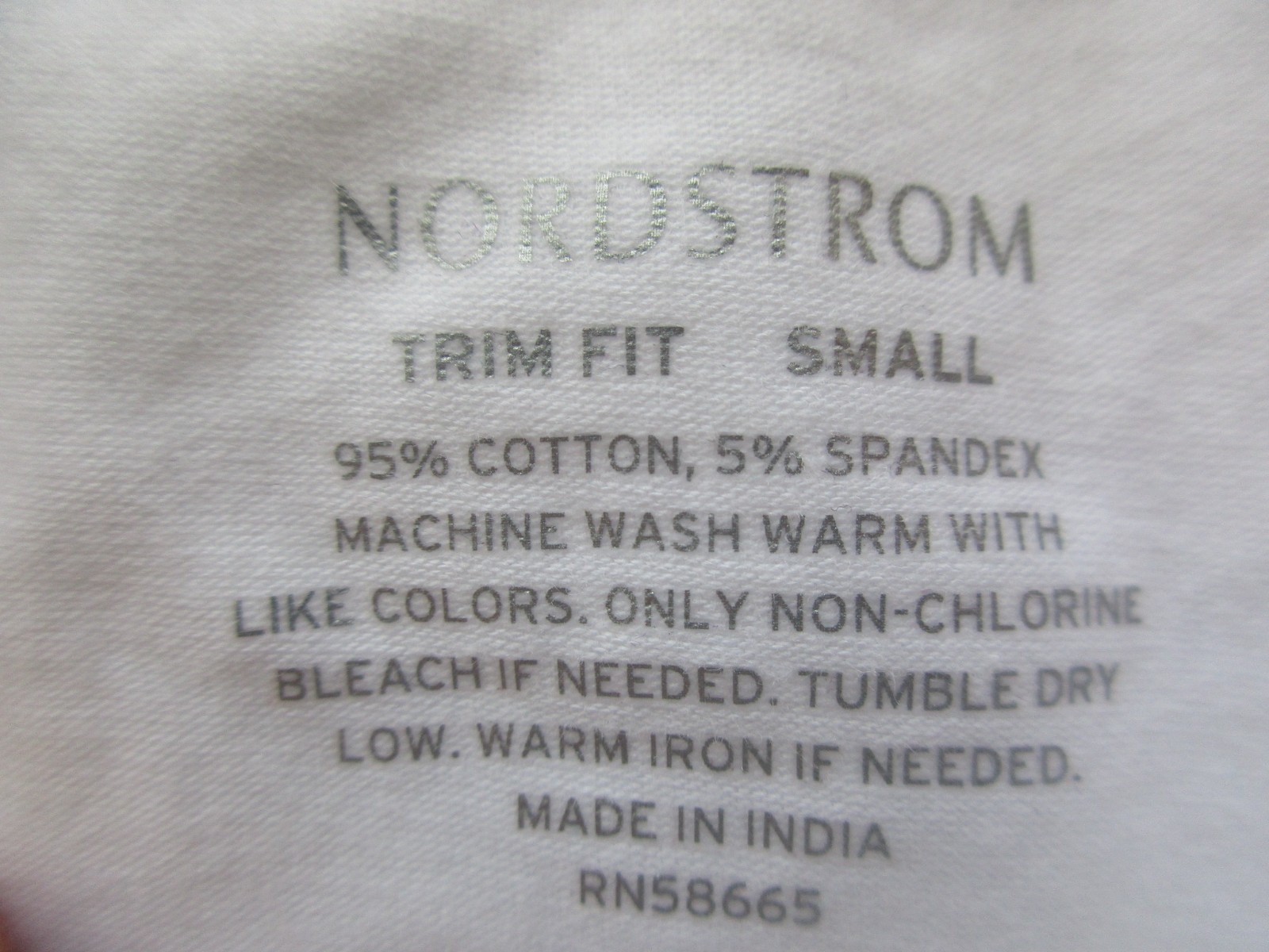 Nordstrom Crewneck Trim Fit Cotton & Spandex Men T-Shirt White S U70.2SL gallery