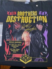 WWE Kane And Undertaker Tag Team Champions Short Sleeve Tee Black-NWT