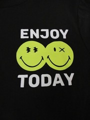 Smiley World Welcome to Smileyworld Black Shirt Enjoy Today Men’s Size Large