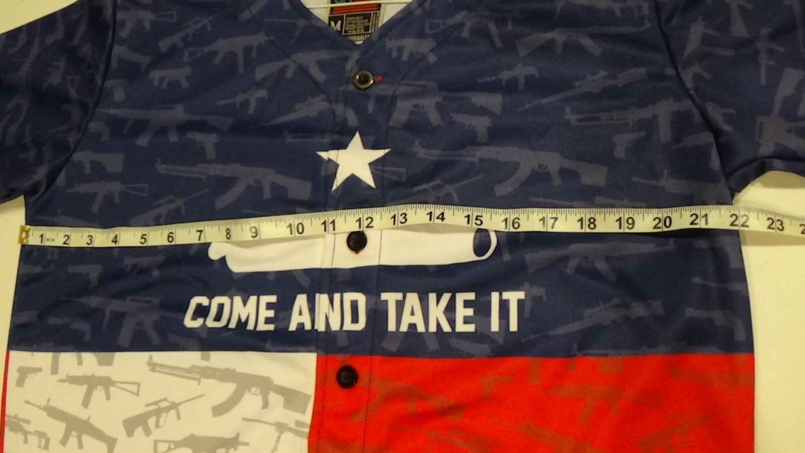 Greater Half Come And Take It Jersey Medium American 2nd Amendment Guns Shirt gallery