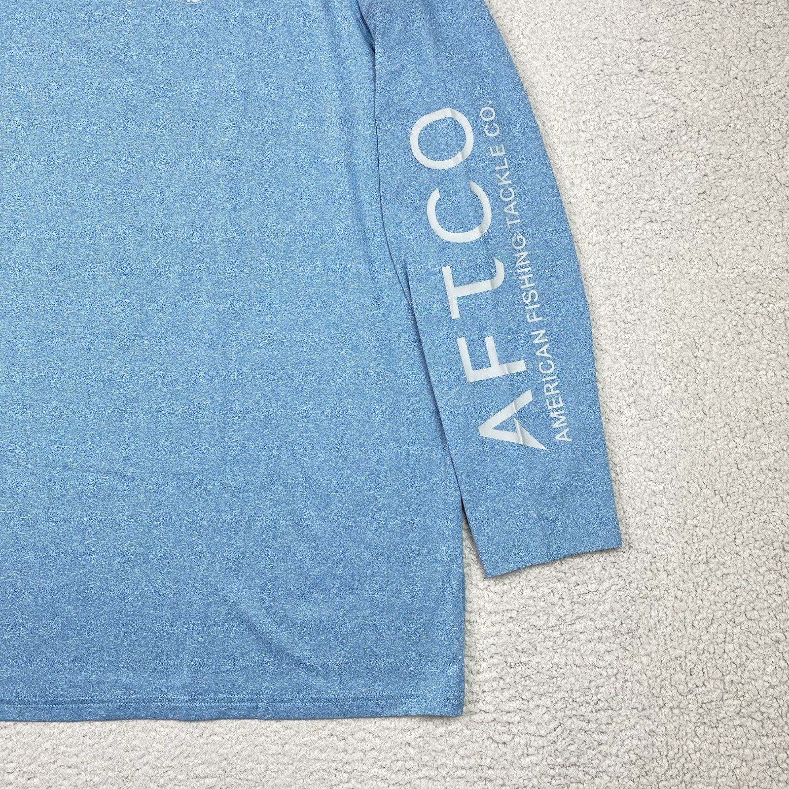 AFTCO Fishing Shirt Men's Size 3XL Blue Long Sleeve Performance Stretch Outdoor gallery