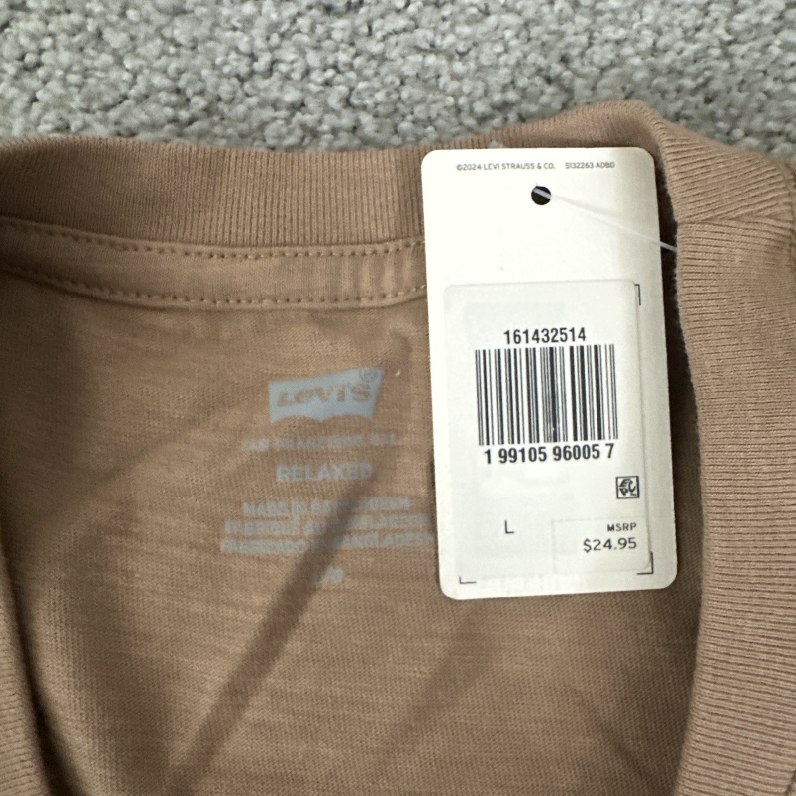 Levi’s Men’s Large Graphic Logo Quality T-Shirt Size Crew Neck Short Sleeve New gallery