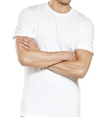 White New 3-6 Pack Men 100% Cotton Crew Neck Tag-less T-Shirt Undershirt S-XL