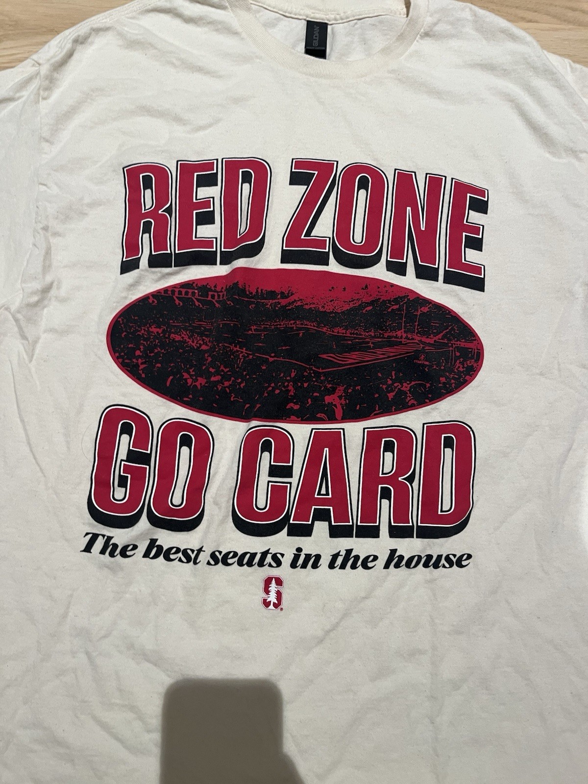 Vintage XL T Shirt Stanford University Cardinals Athletics Red Zone Go Cards gallery