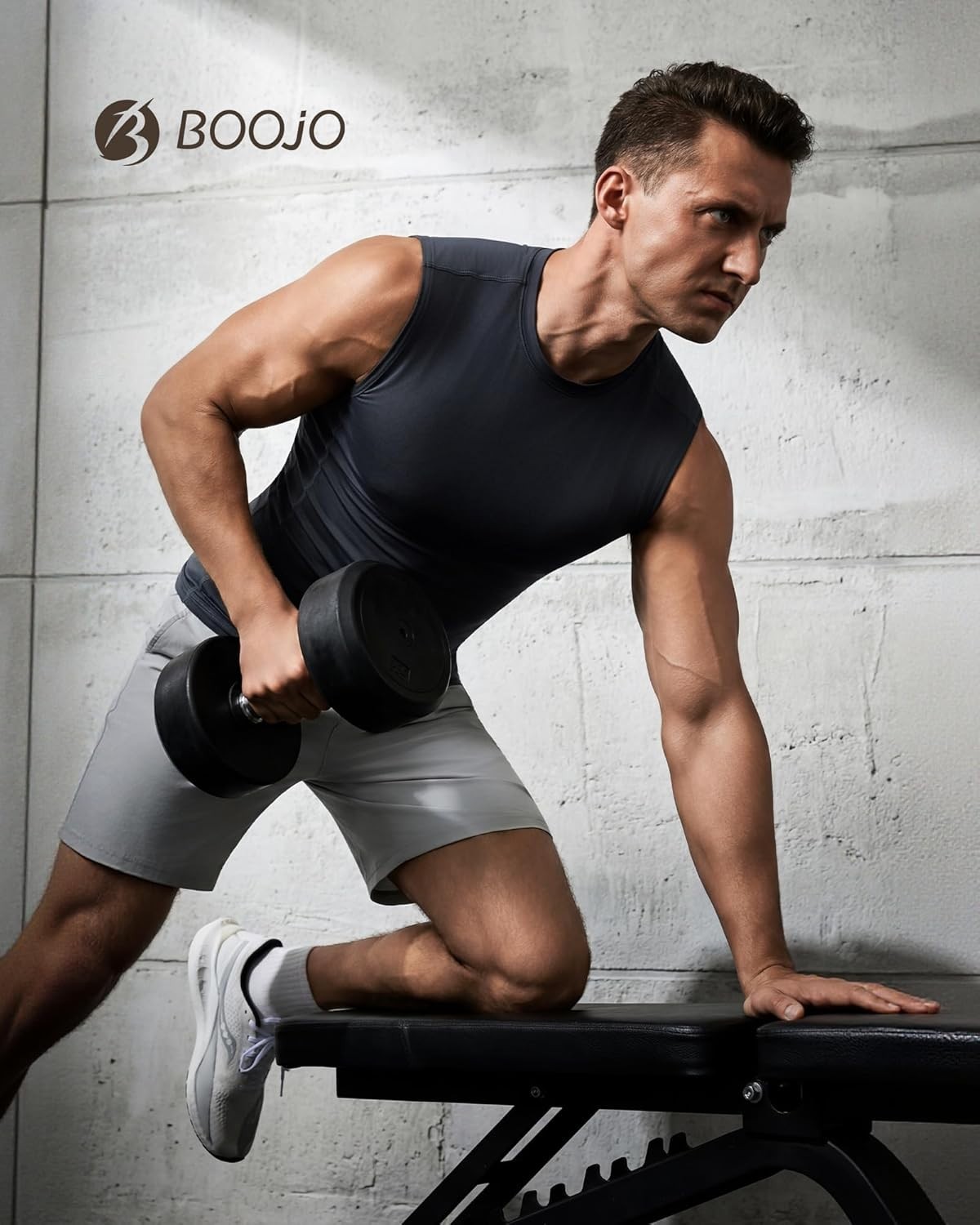 Compression Shirt Men - Sleeveless Tee Tank Top Workout Running Quick Dry Bas... gallery