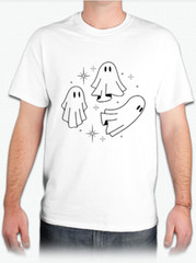 halloween shirt boo vinyl Size MEDIUM