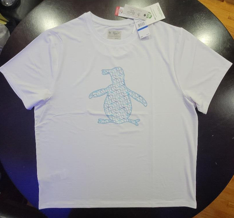 an original penguin Men’s RACQUET & PADDLE Performance T SHIRT O1KFC0065U 118 XL