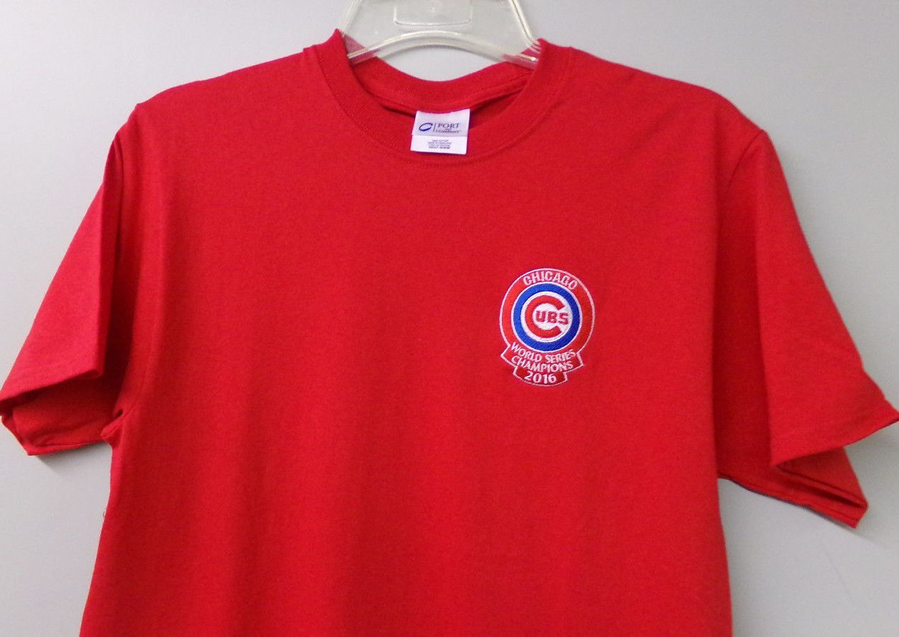 Chicago Cubs 2016 World Series Champs Embroidered T-Shirt S - 6XL, LT-4XLT New gallery