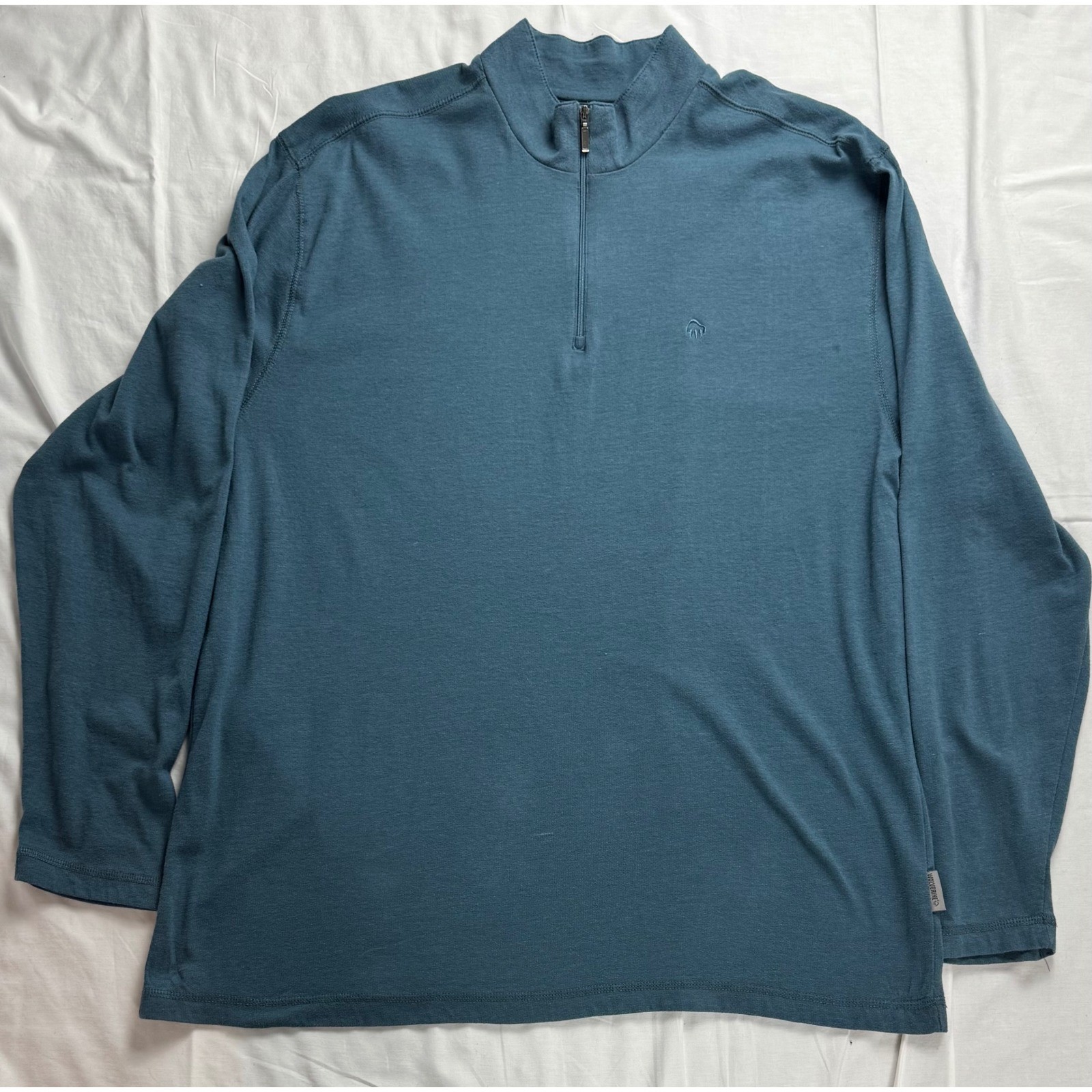 Wolverine Mens XL Quarter Zip Pullover Shirt Lot of 2 Blue Burgundy Long Sleeve gallery