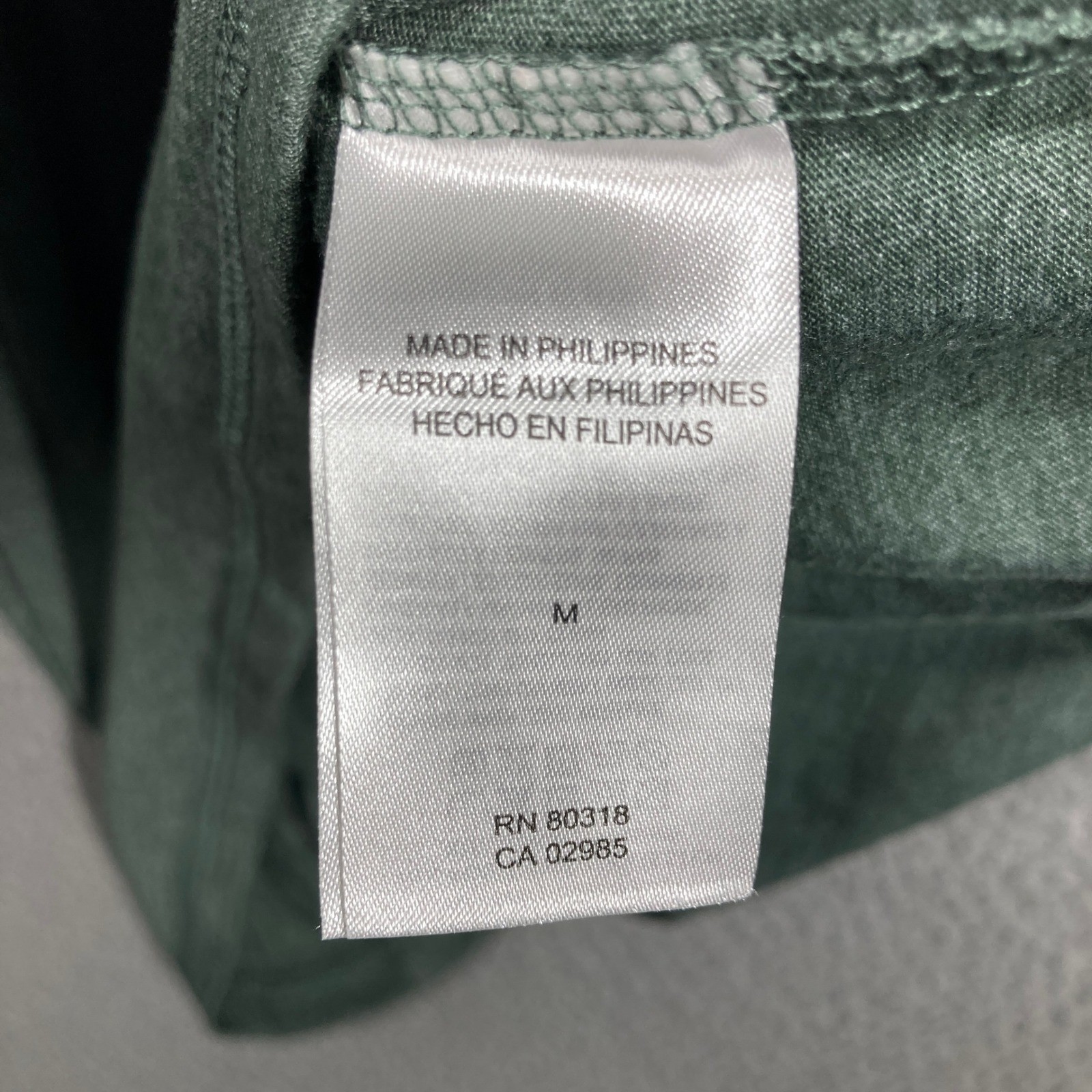 Lucky Brand Henley Shirt Mens Medium Green Long Sleeve Tencel Blend Heathered gallery