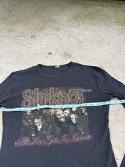 Y2K 2000s Slipknot Thermal Black Medium Long Sleeve Shirt