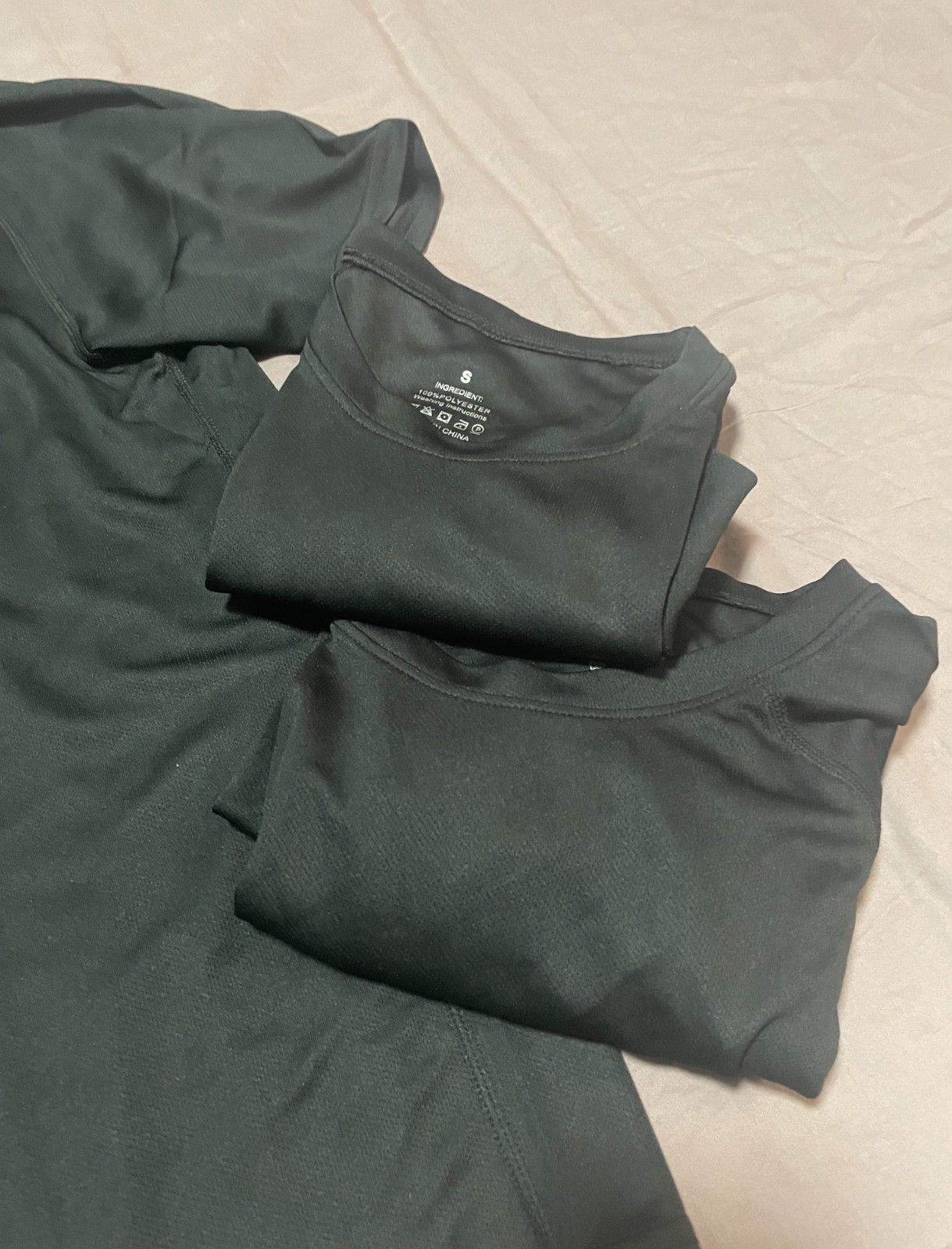 5 Pack Black Men's Small Workout Tee Shirts 100% Polyester (Five) gallery