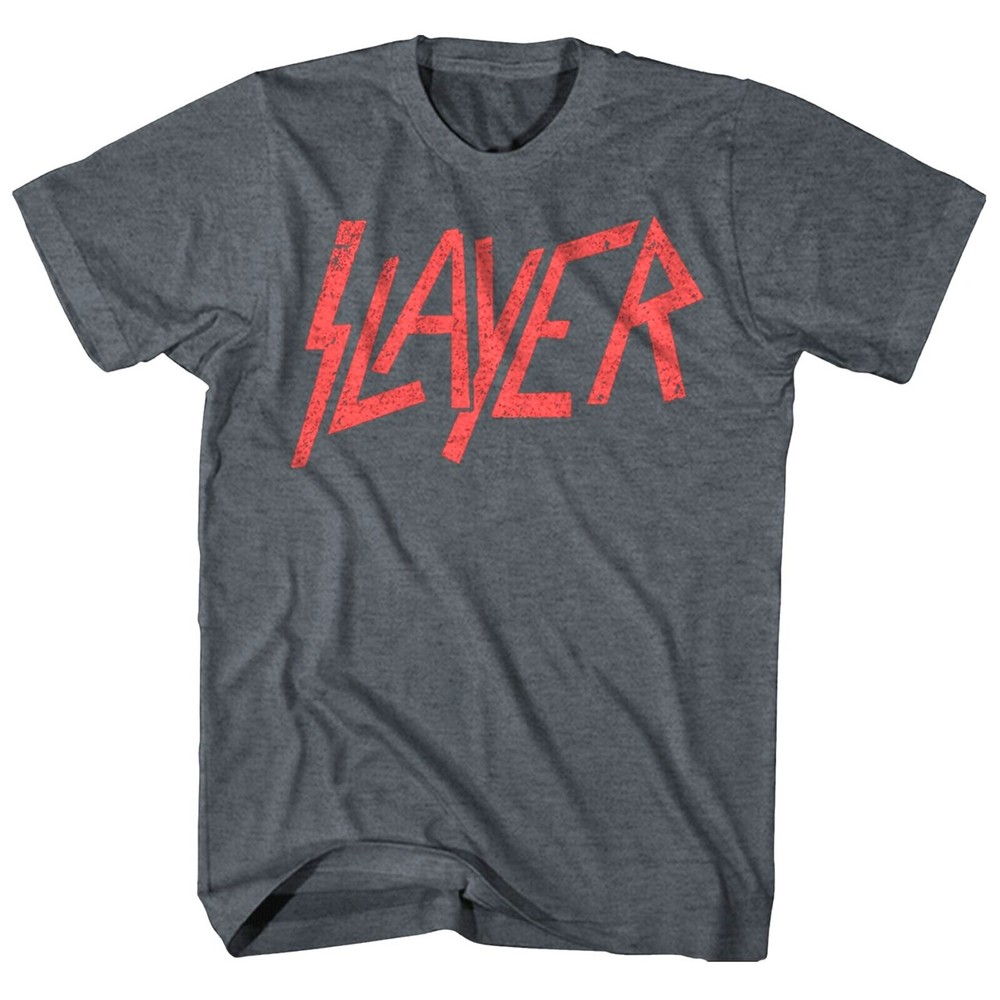 SLAYER cd cvr DISTRESSED LOGO RED LOGO Official SHIRT MED New OOP reign awaits