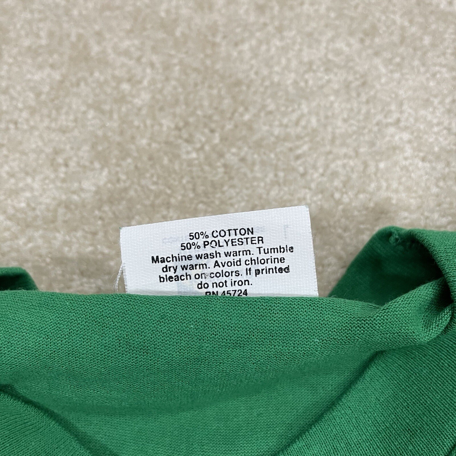 EUC! Vintage 80s Apple Green T Shirt Adult Mens S/M Fit 50/50 Graphic K-Brand gallery