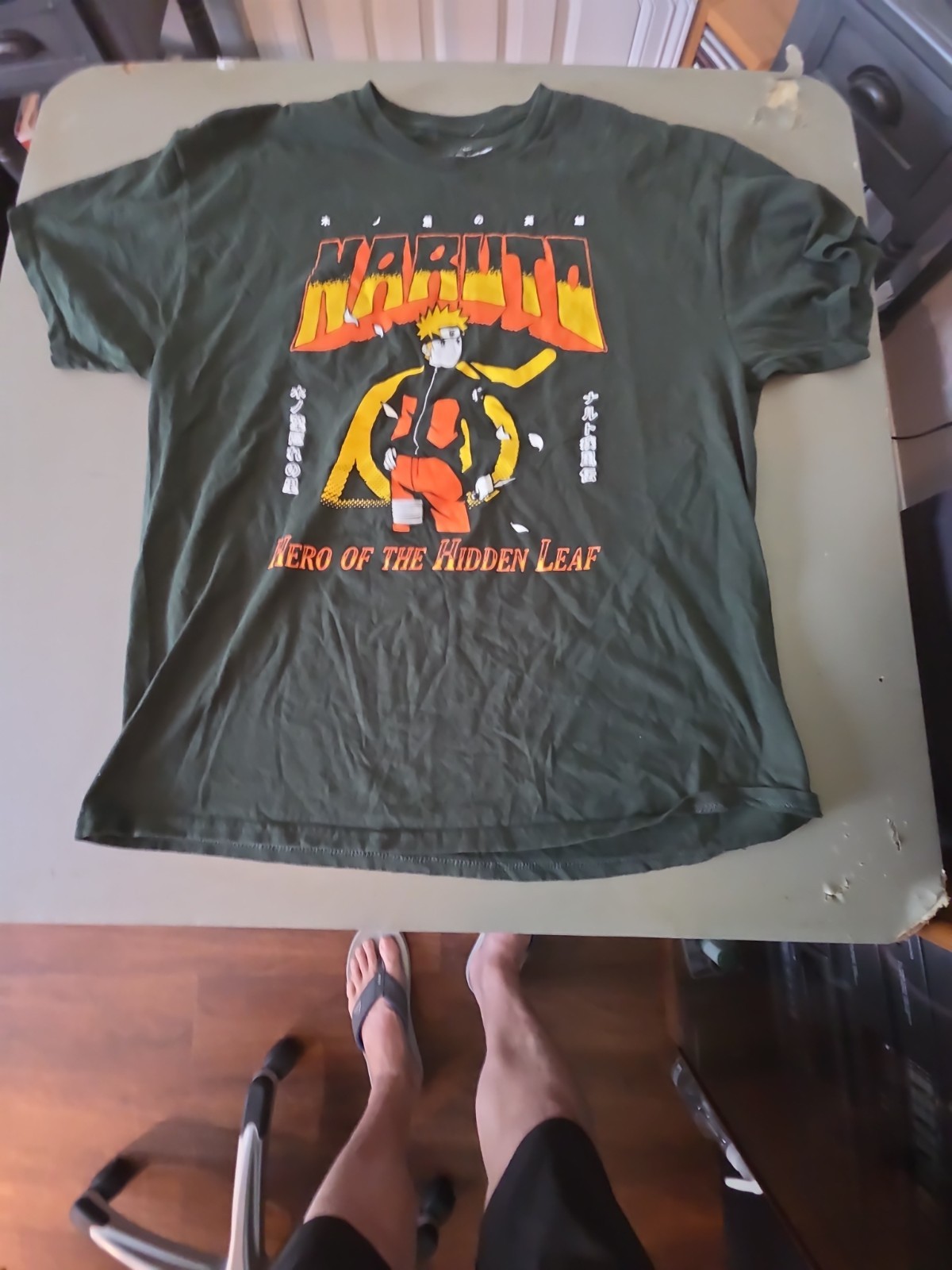 Naruto Shippuden New Adult T-Shirt - Hero of the Hidden Leaf Posing In Front gallery
