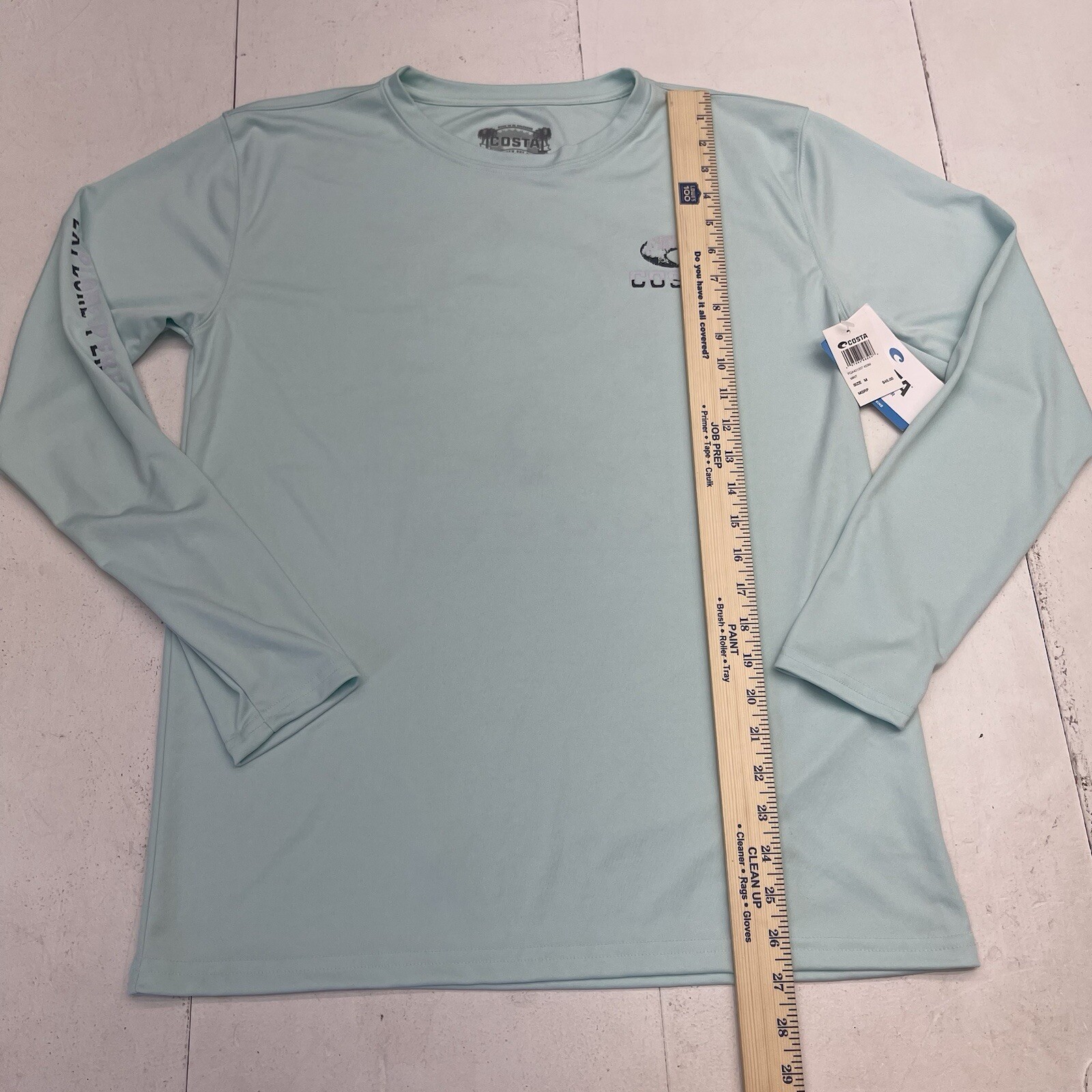 Costa Blue UPF 30 Moisture Wicking Graphic Long Sleeve T Shirt Mens Size M New gallery