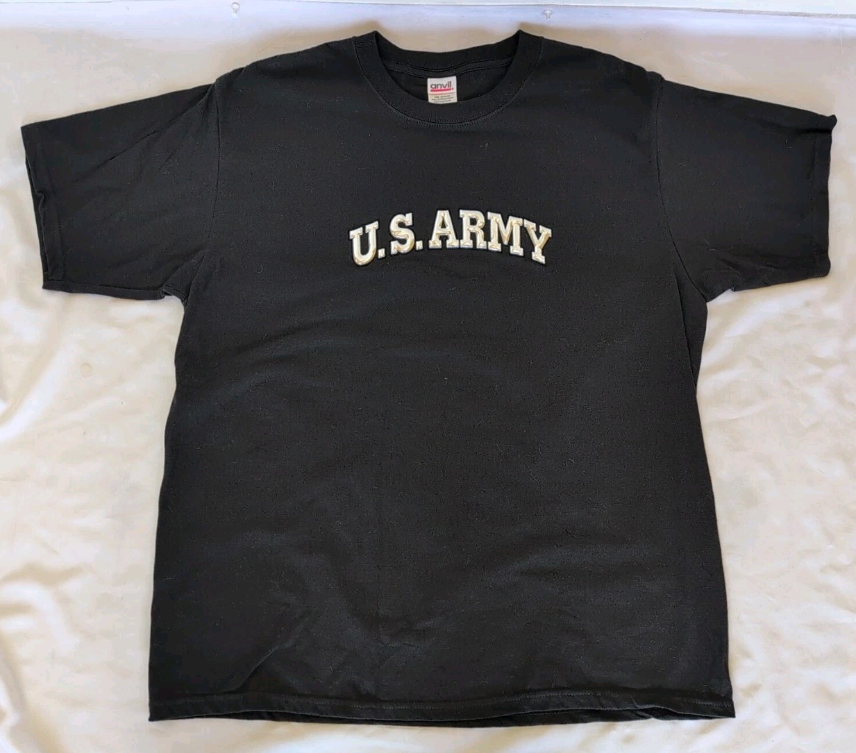 T-Shirt XL, US Army in Silver Raised Letters, UNIQUE, a Little Bling to It, NEW gallery