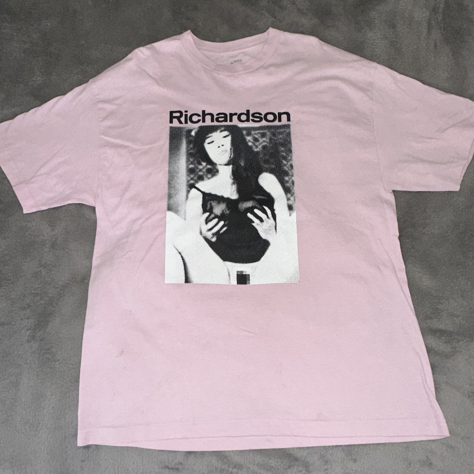 Richardson Anti Social Social Club Pink Shirt Mens Size XL ASSC Graphic