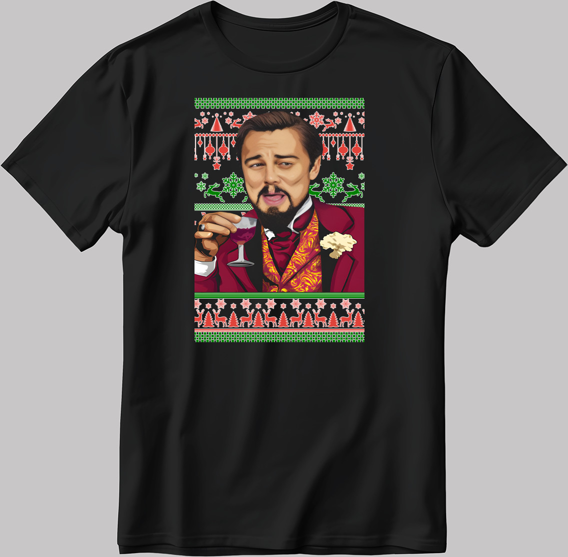 Leonardo Dicaprio Short Sleeve White-Black Men/ Women T Shirt KA33 gallery