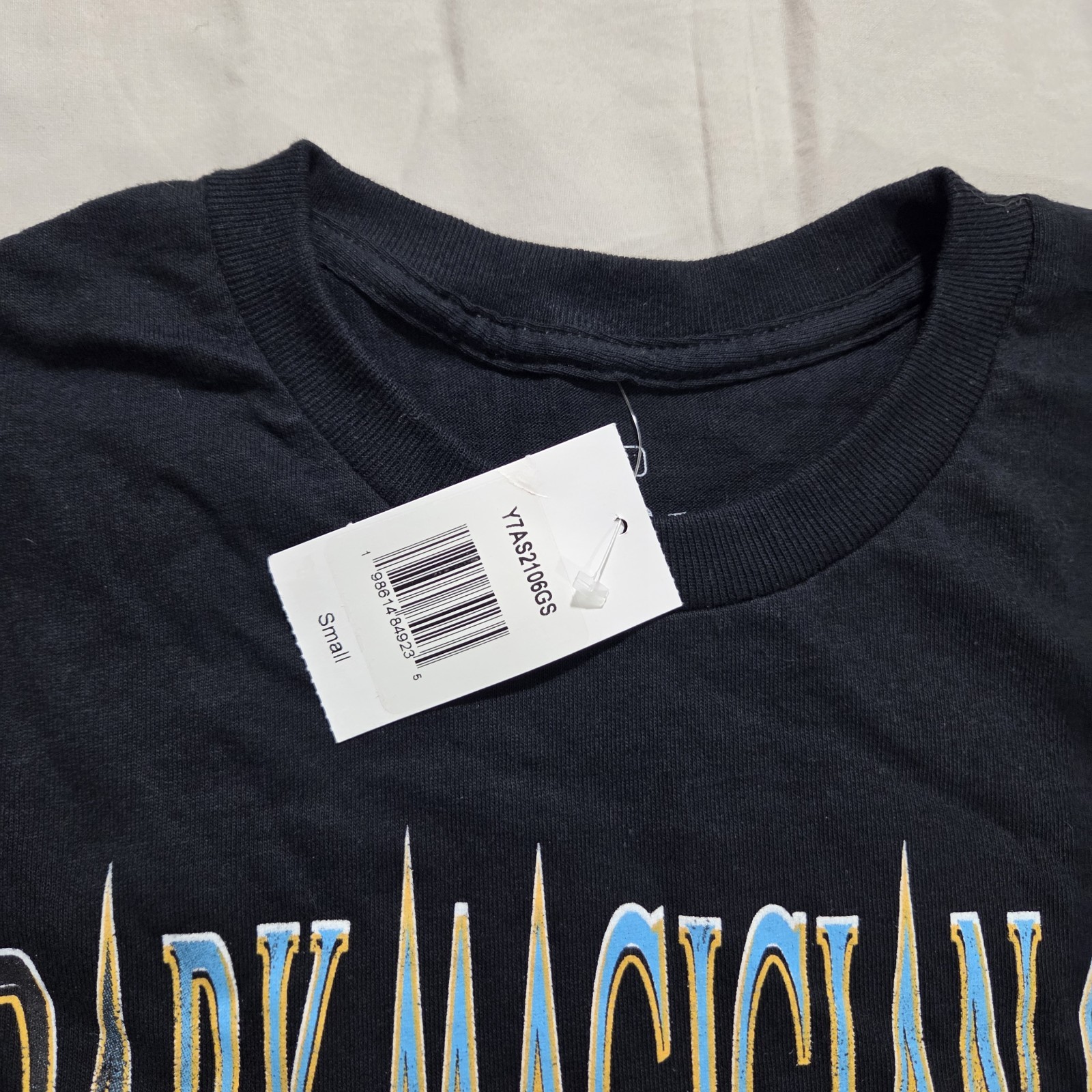 Mens Sz Small NWT Yugioh Dark Magician Girl Graphic T-Shirt BLK Ripple Junction gallery
