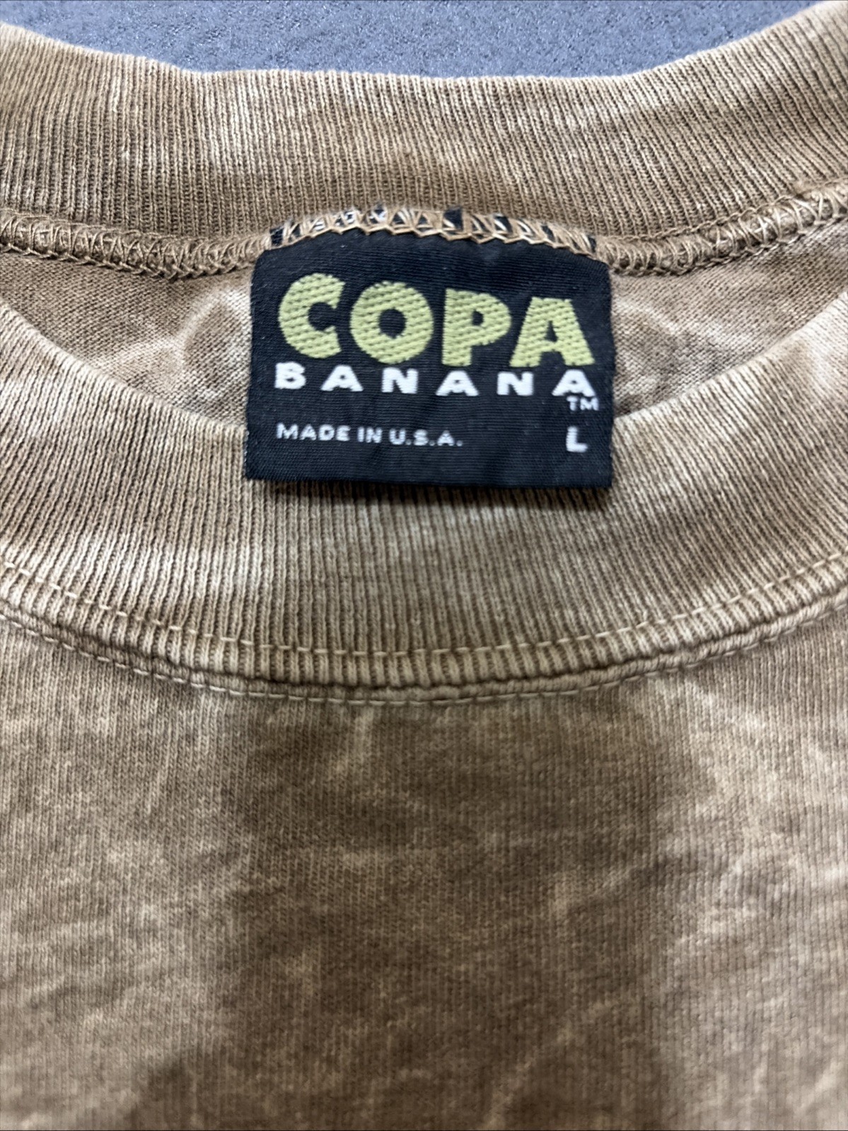 Vintage Y2K Gladiator Promo Copa Banana Tag Crewneck Acid Wash Men’s LG gallery