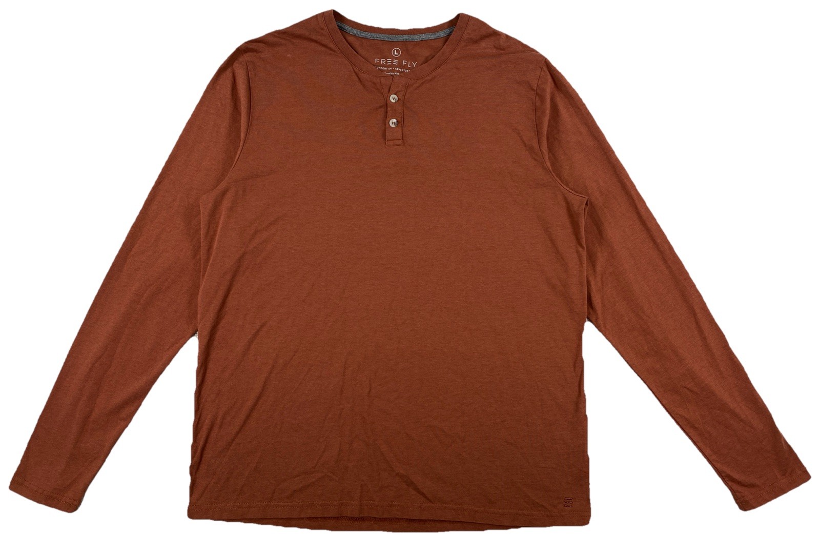 Free Fly Bamboo Heritage Henley Men’s Large Desert Red Sand UPF 50+ gallery