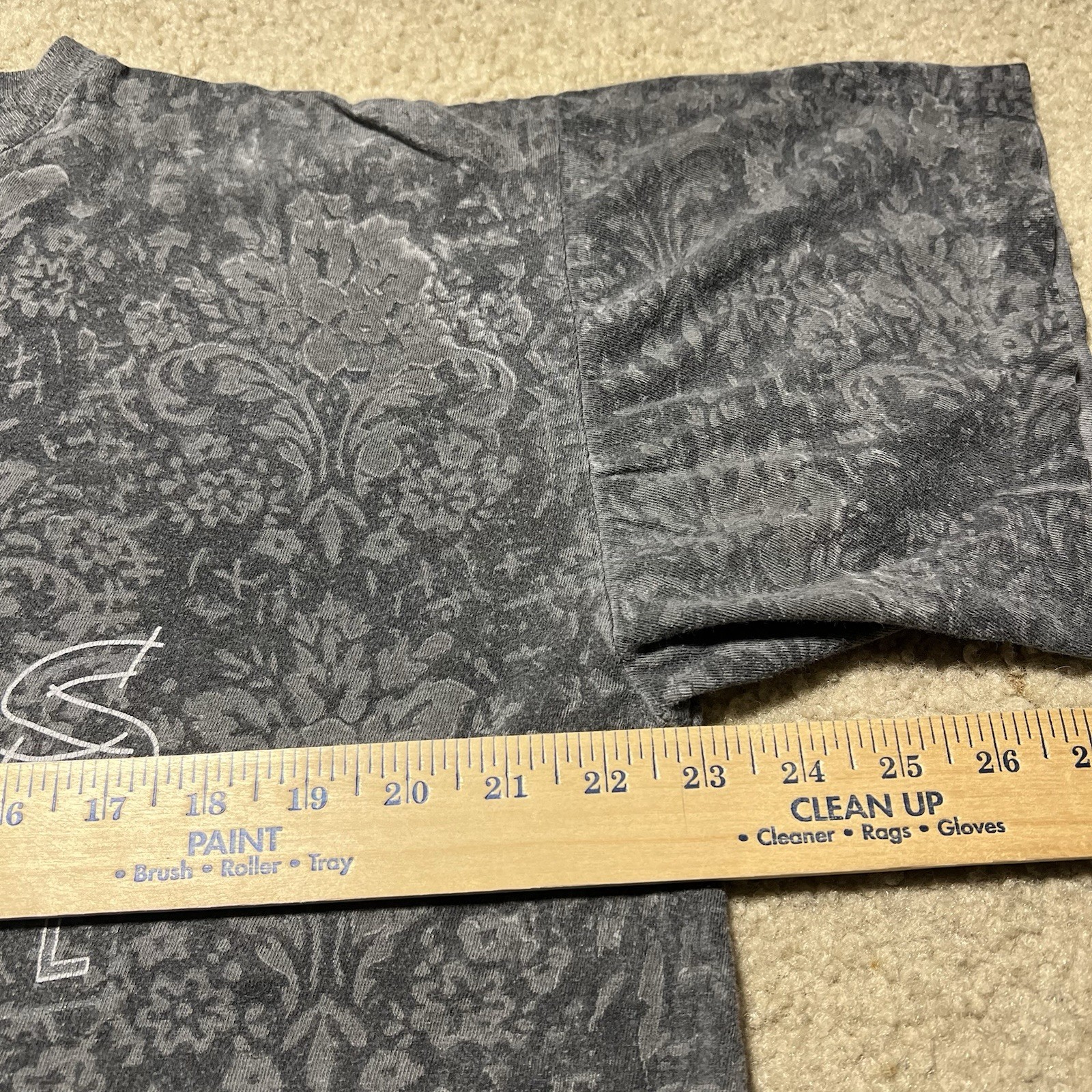 Vintage 90s AOP Abstract Graphic T Shirt Mens XL Oversized Faded Skate Grunge gallery