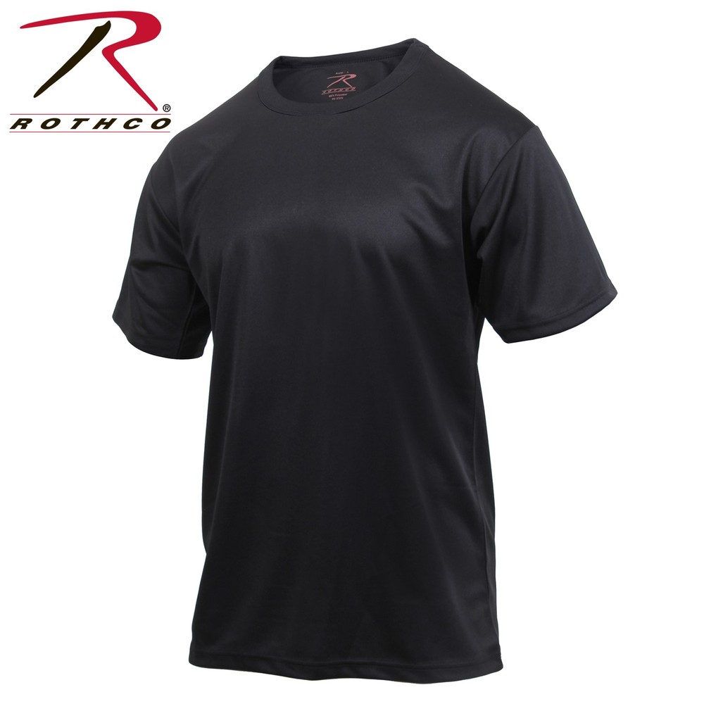 Black T-Shirts Moisture Wicking Quick Dry Medium2735-M