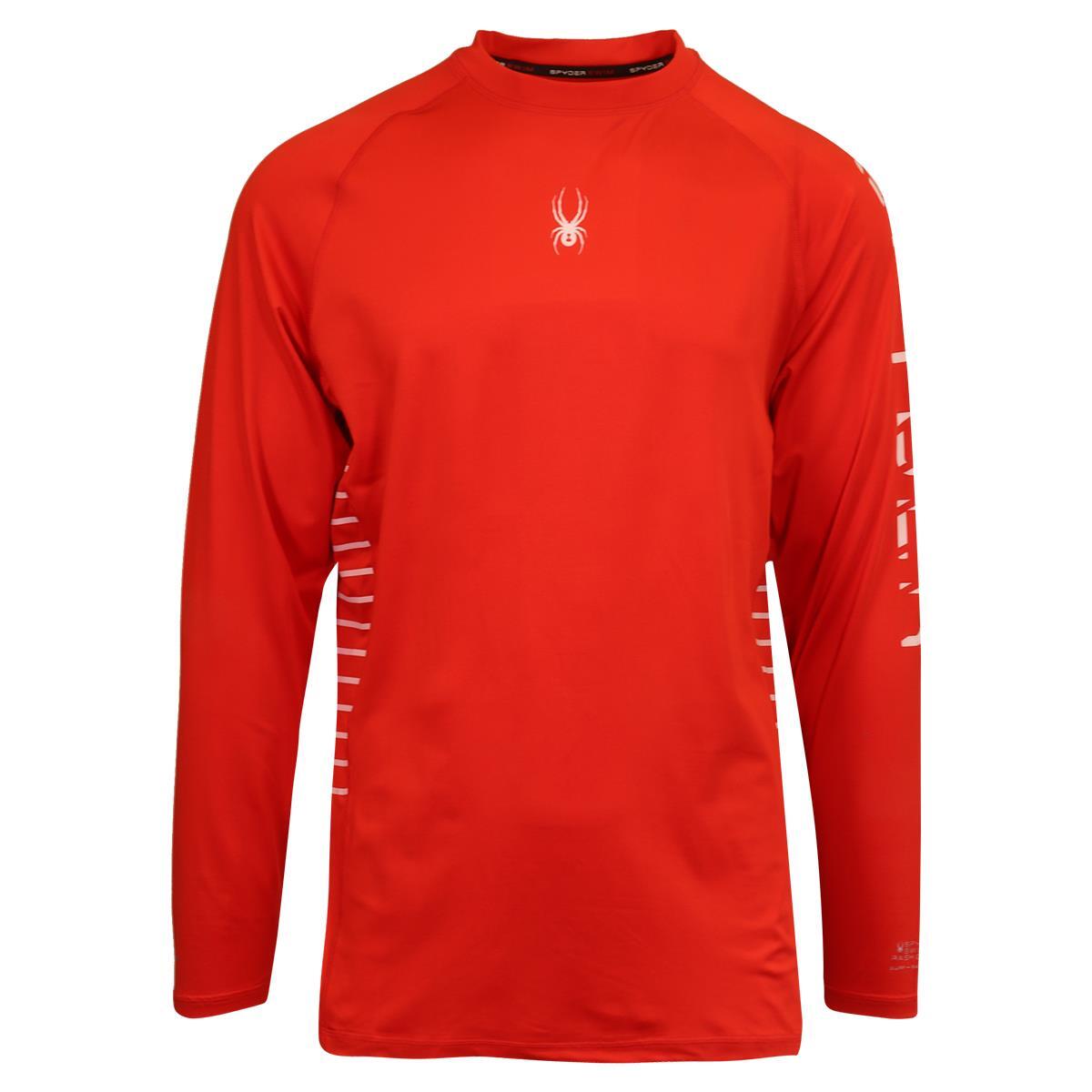 Spyder Men's T-Shirt Red UPF30+ Rash Guard L/S (S01D) gallery