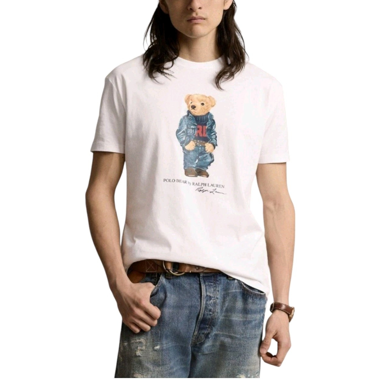 Polo Ralph Lauren Classic Fit Polo Bear Jersey T-Shirt Short Sleeve White gallery