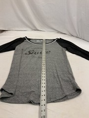 Sauce Hockey Shirt XL Gray 1/2 Sleeve Poly Cotton Rayon Made USA NWT YGI O2-335