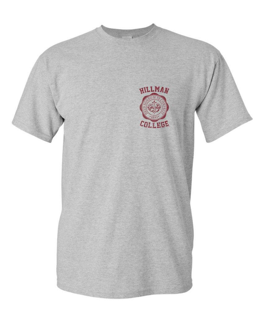 HILLMAN COLLEGE - back print hbcu university 90s retro - Unisex Cotton T-Shirt gallery