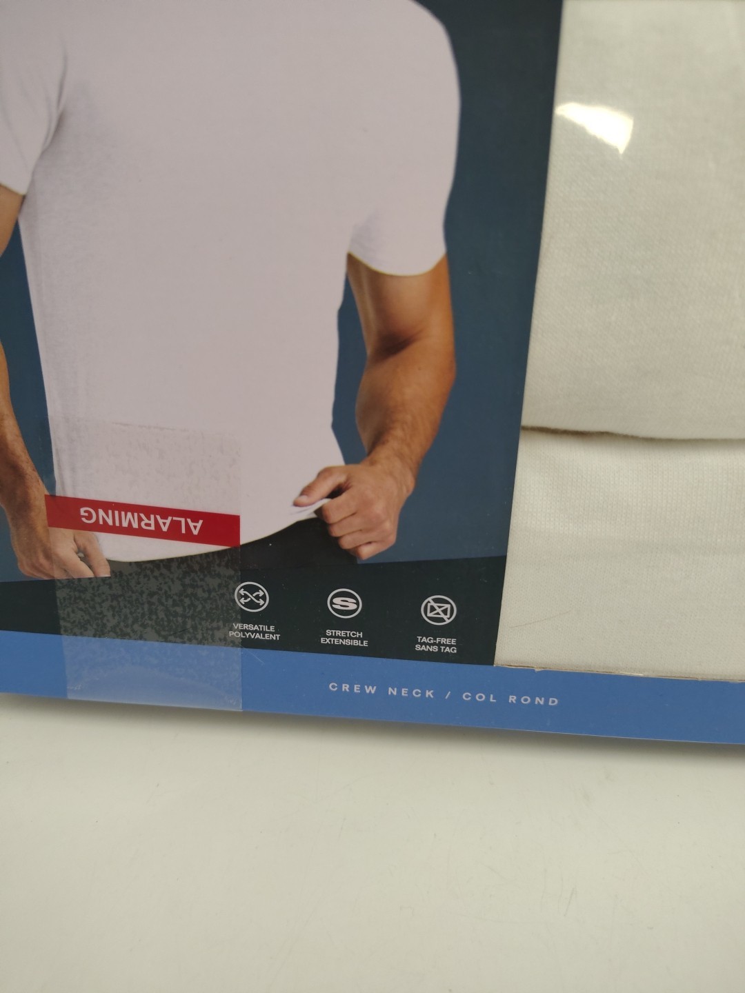Perry Ellis Mens White Crew Neck T-Shirts 3 Pack Medium Cotton Blend New Sealed gallery