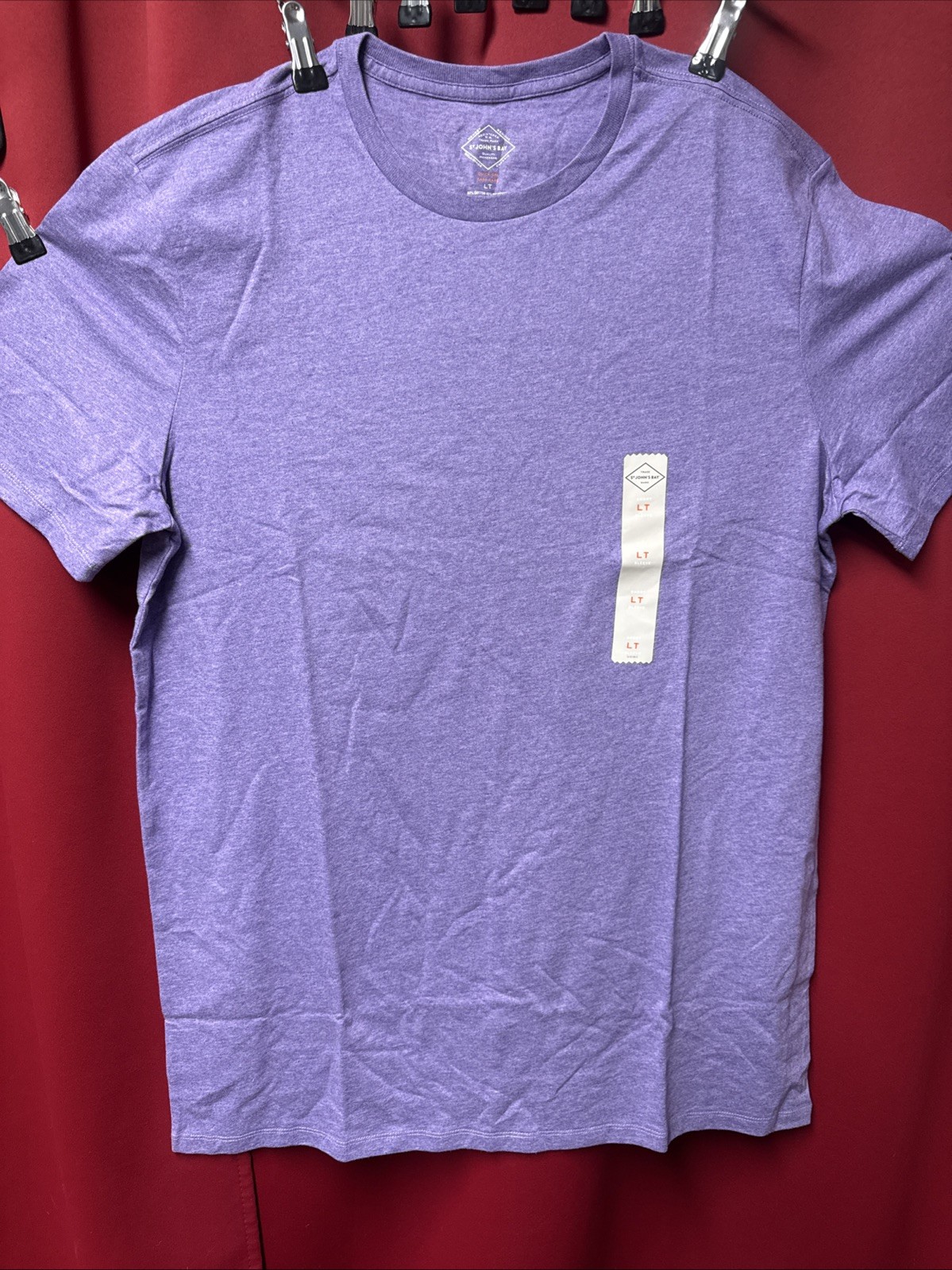3XLT Sleeve Chalk Violet Tee St John’s Bay Not Size LT gallery