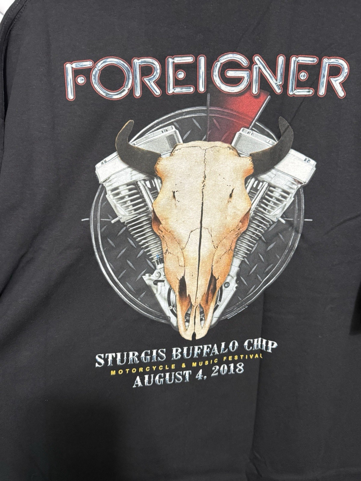 The Thread Shop Shirt Mens 2X Black Foreigner Sturgis South Dakota New gallery
