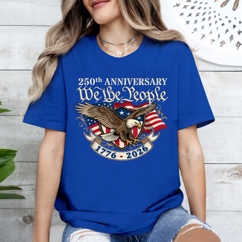250 Anniversary USA 250th Eagle Flag Patriotic 4th of July T-Shirt gallery
