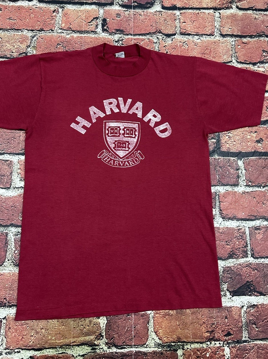 Vintage Harvard University Crest T-Shirt Single Stitch 80s Men’s Large Artex gallery