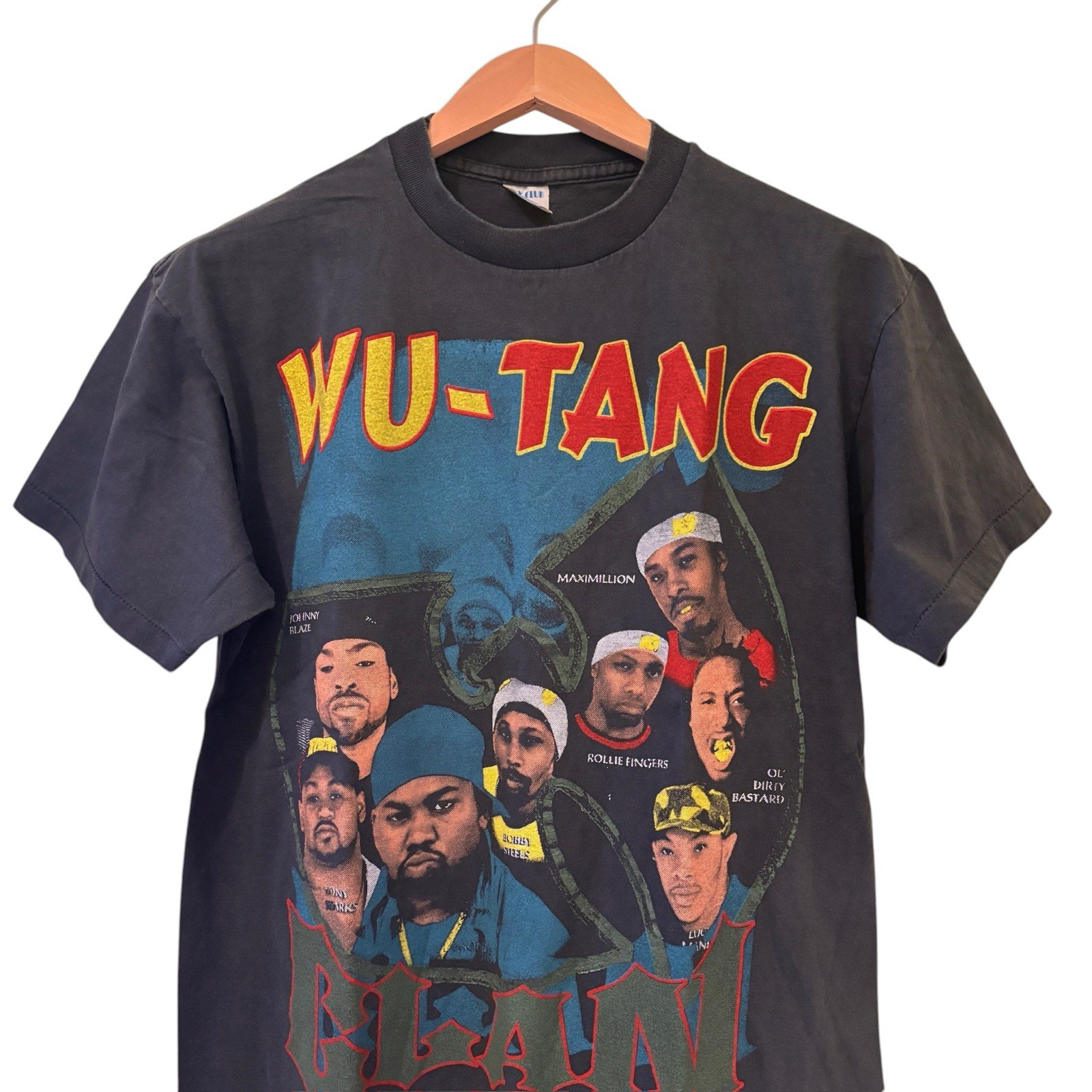 Vintage Wu-Tang Clan Raekwon Ice Cream Fire Exit Faded Black L T-Shirt REPRINT gallery