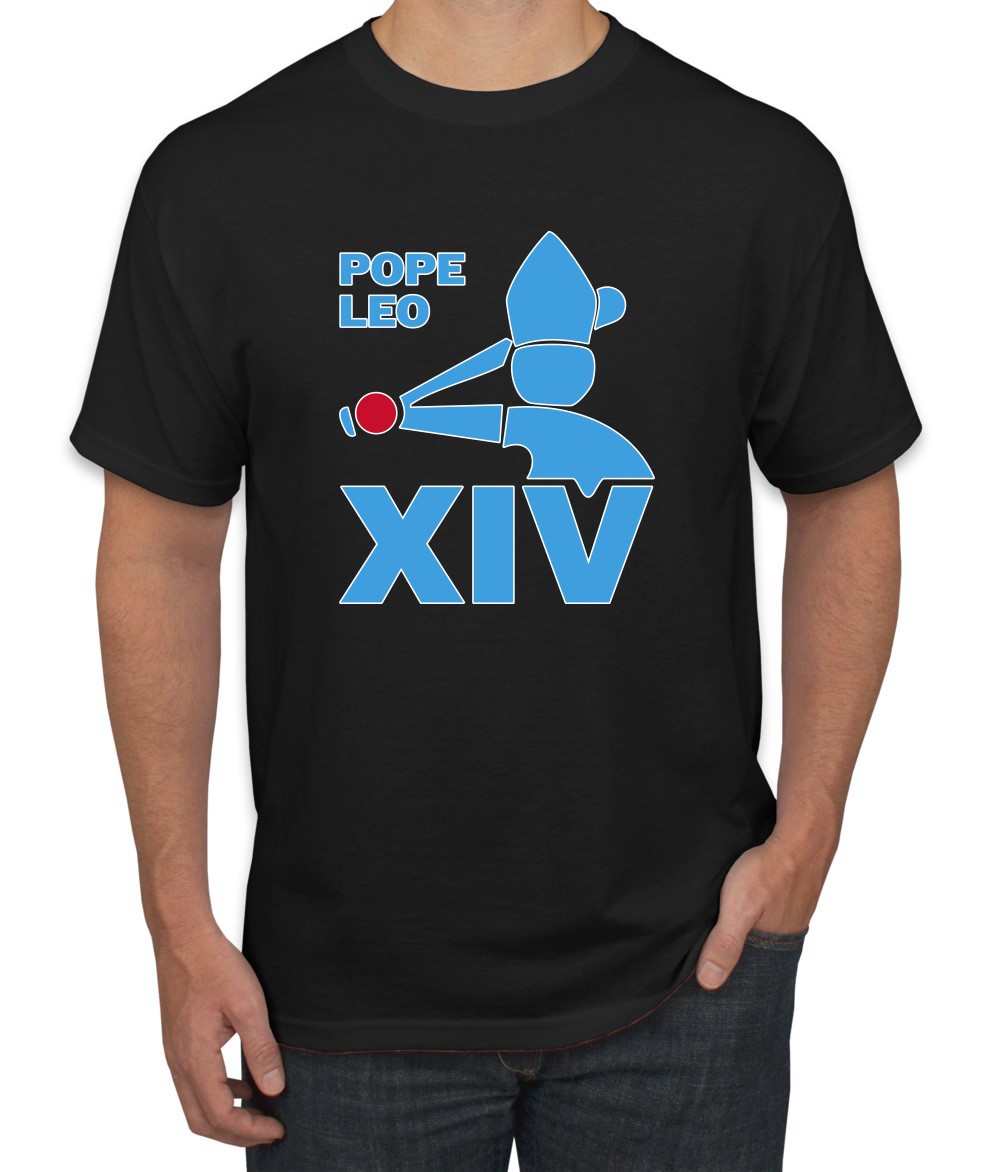 Chicago Pope Leo X1V Funny Classic Retro Baseball Logo Men’s T-Shirt