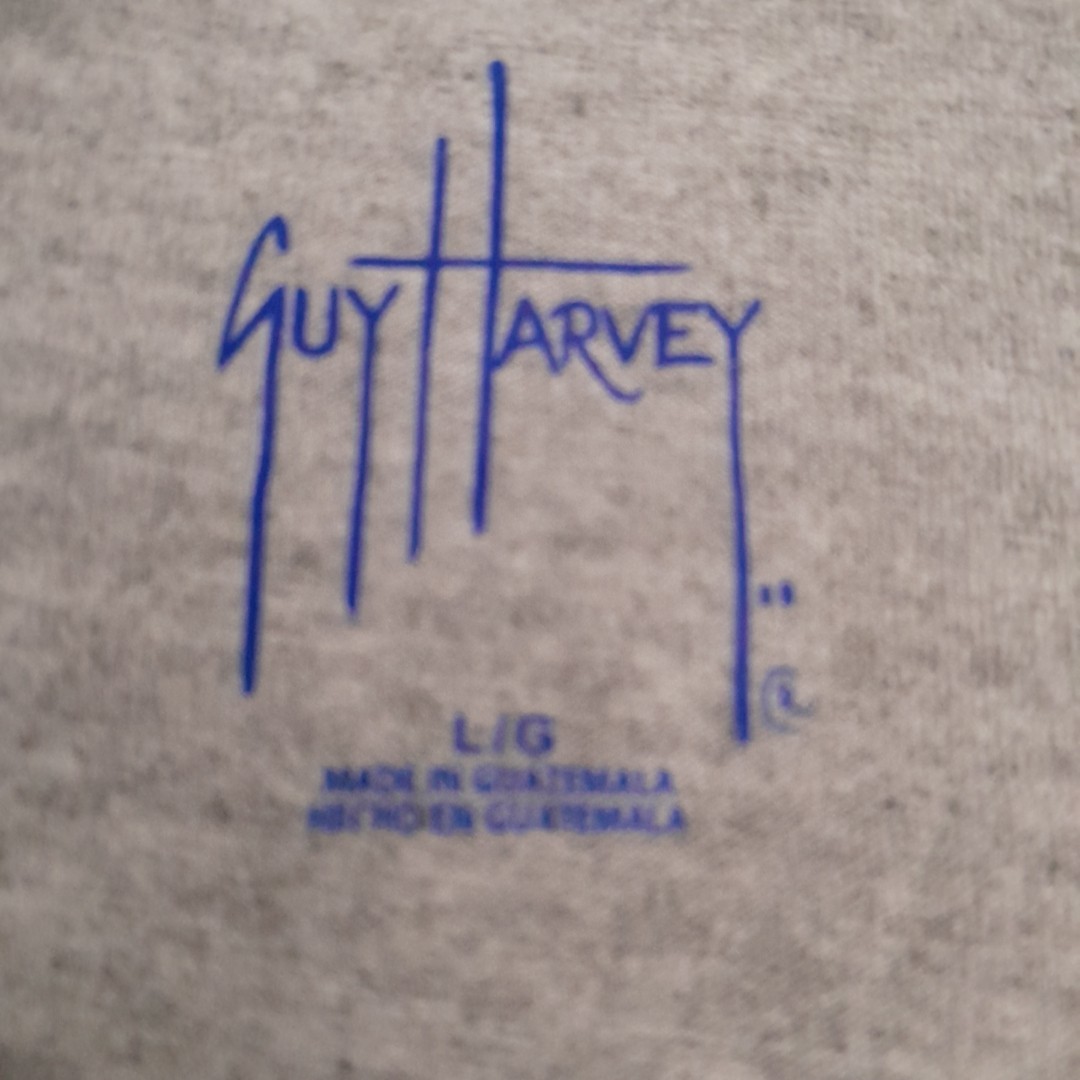 Guy Harvey T Shirt Mens Large Gray Marlin Flag Graphic Fishing Outdoors Beach gallery