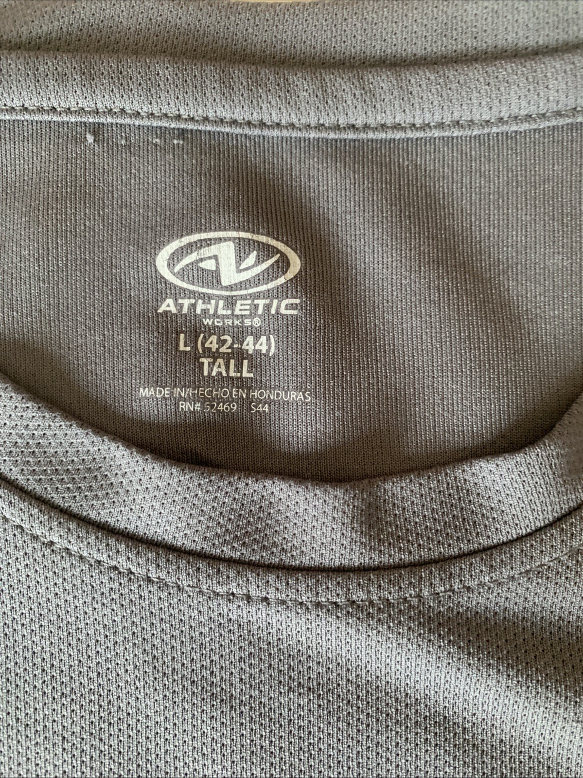athletic t shirt mens Grey Suze L Polyester See Photos
